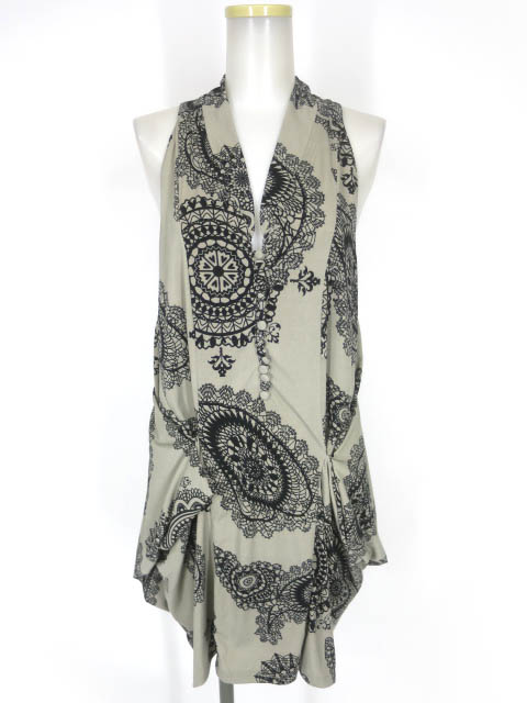 Rozen Kavalier レース柄ノースリーブチュニック