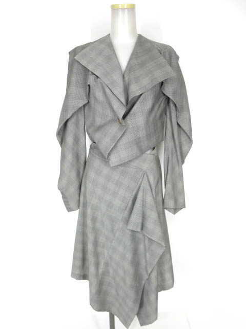 Vivienne Westwood チェック柄ジャケット & スカート セットアップスーツ