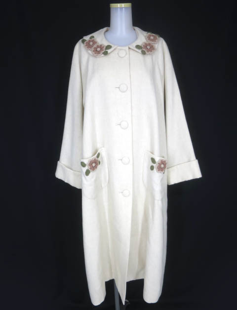 Garland ニットお花付きコート