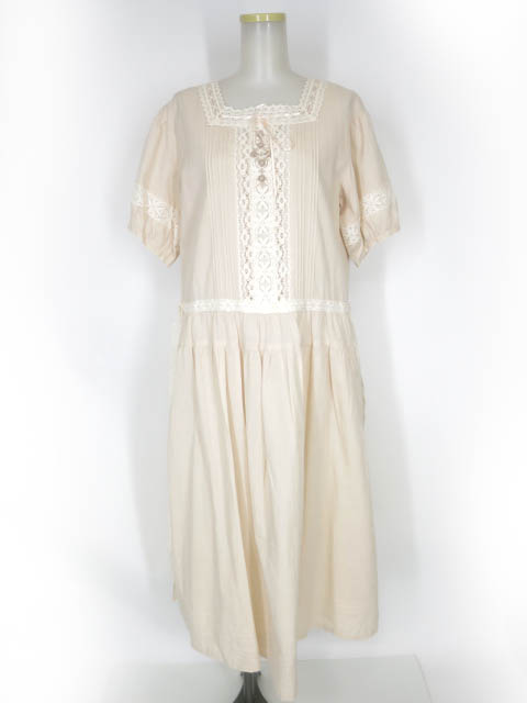 Garland ローズ＆レース付きワンピース