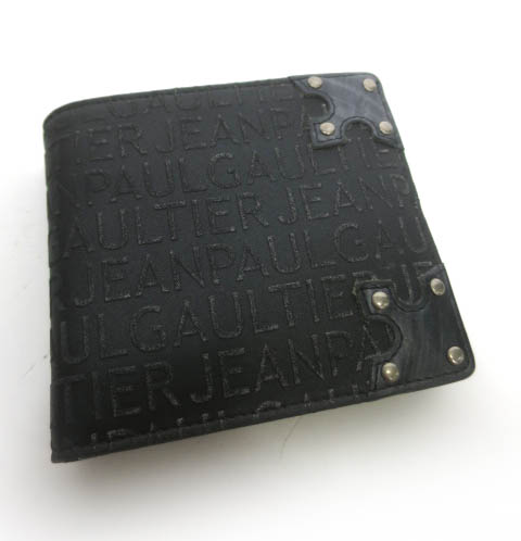 Jean Paul GAULTIER ロゴアンティーク柄折り財布