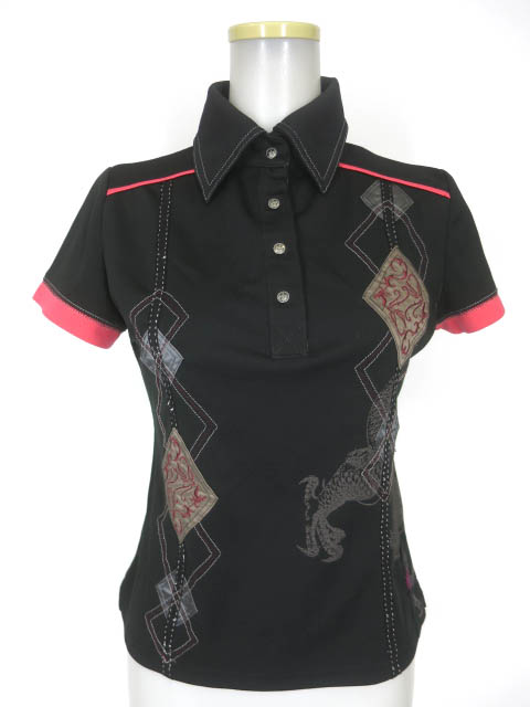 ozz conte 龍プリントポロシャツ