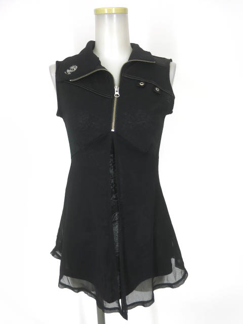 Ozz On hikozoh 龍プリントノースリーブカットソー