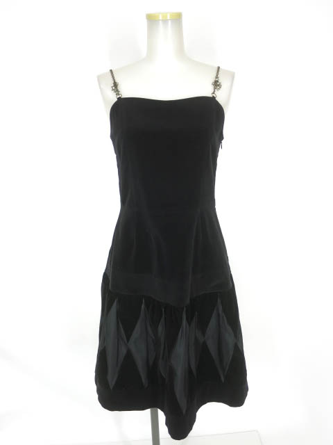 Jane Marple チェーンストラップ別珍ドレス