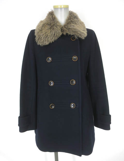 Jane Marple Dans Le Salon ファー付きダブルコート