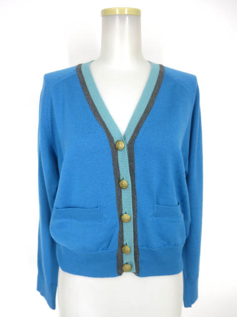 Jane Marple Dans Le Salon カラートリミングカーディガン