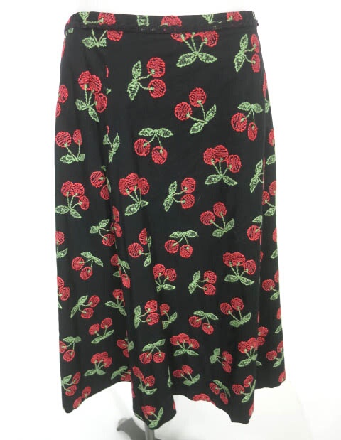 Jane Marple チェリーエンブロイダリースカート