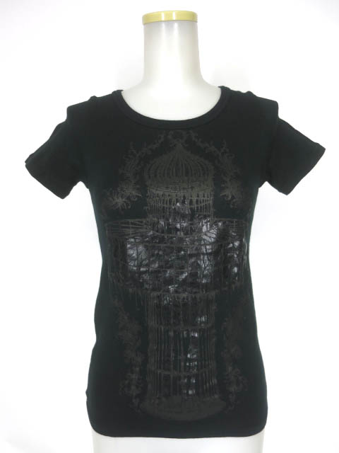 ALGONQUINS 囚われの黒天使プリントTシャツ