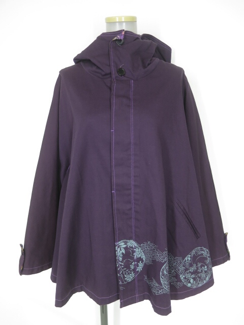 gouk フード付きケープジャケット