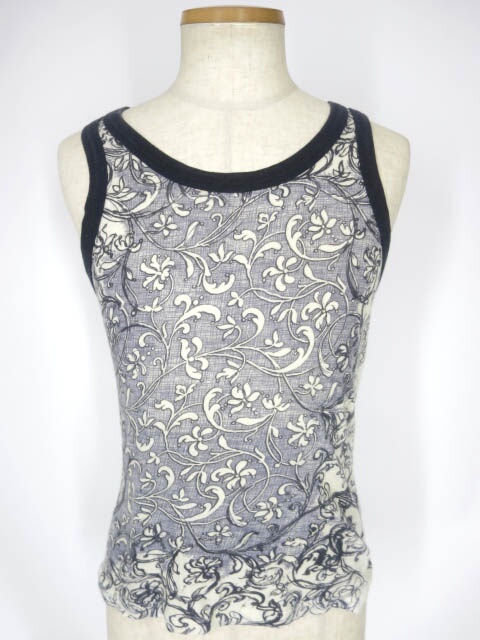 Jean Paul GAULTIER CLASSIQUE ボタニカル柄タンクトップ