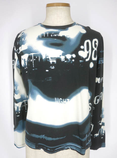 Jean Paul GAULTIER CLASSIQUE ネオン柄ストレッチ長袖カットソー