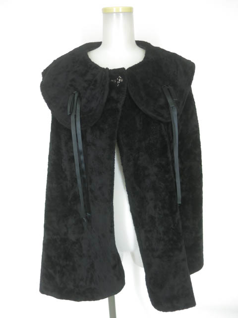 KAZUKO OGAWA ベロアファーケープ