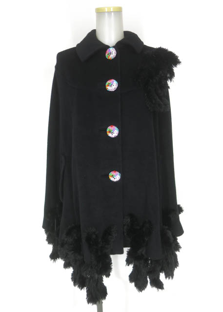 アルベロベロ うさぎぬいぐるみ付きポンチョコート