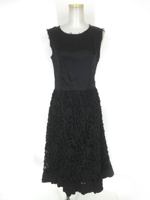 Jane Marple Dans Le Salon サテン＆チュール ノースリーブワンピース