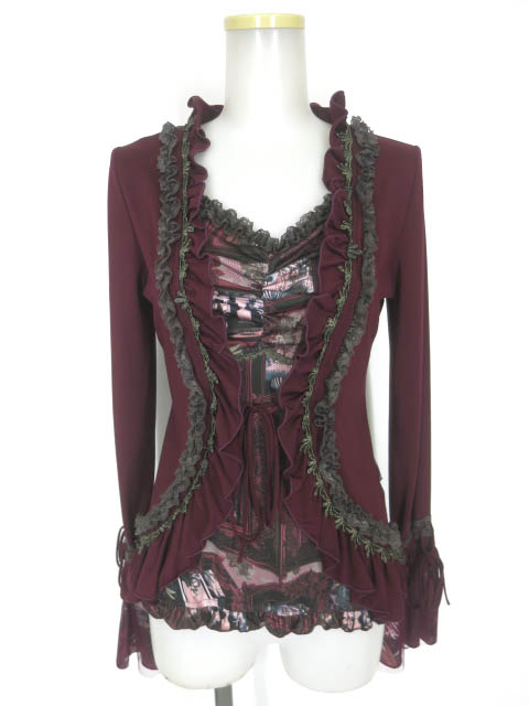 OZZ ONESTE ボレロ重ね着風長袖カットソー