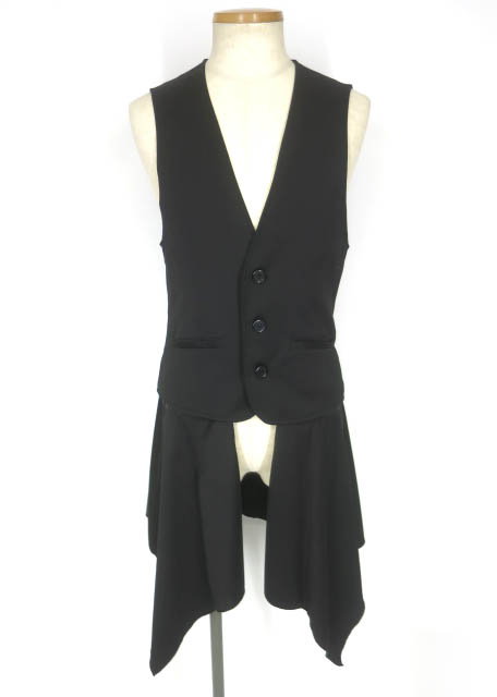 BPN FOR MEN フラップ付きロングベスト