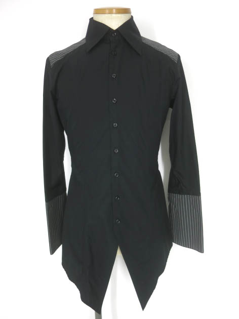 BPN FOR MEN ストライプ切替ブラウス