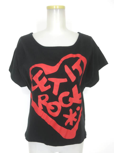 Vivienne Westwood ANGLOMANIA LET IT ROCK ハートプリント半袖カットソー