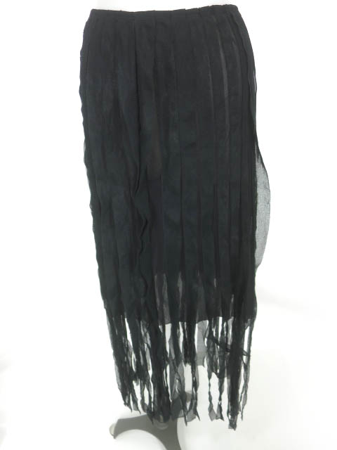 Jean Paul GAULTIER FEMME フリンジデザインパワーネットロングスカート