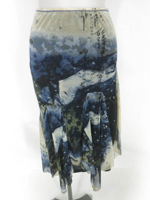 Jean Paul GAULTIER FEMME 裸婦柄パワーネットスカート