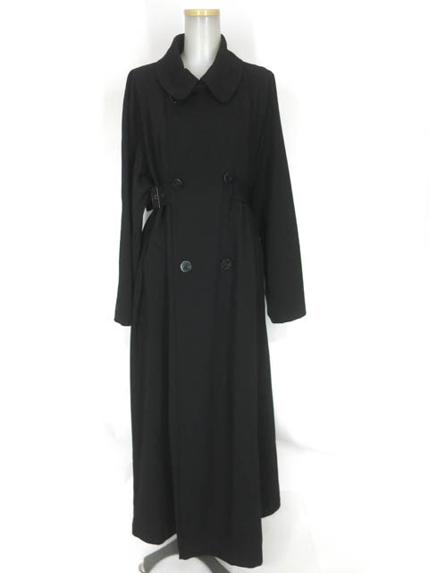 Jean Paul GAULTIER FEMME ベルト付きマキシロングダブルコート