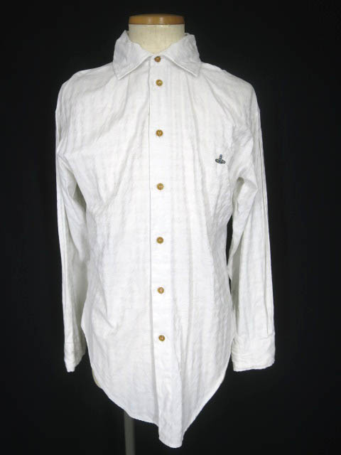 Vivienne Westwood MAN 千鳥格子柄ジャガード織りシャツ