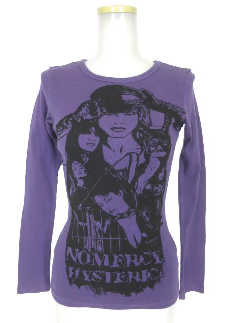 HYSTERIC GLAMOUR ボンテージガールプリント長袖Tシャツ