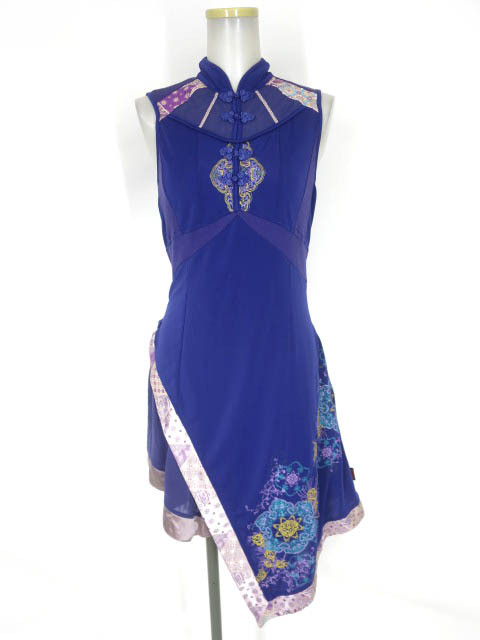 OZZ ONESTE チャイナノースリーブワンピース