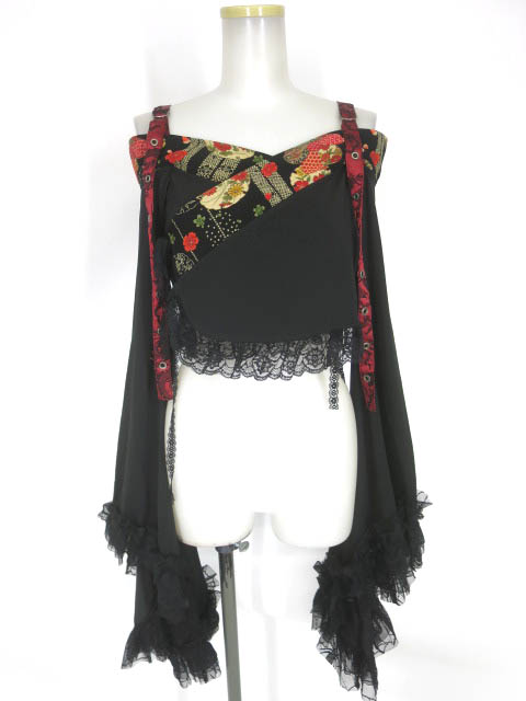 Qutie Frash オフショルダー着物袖ボレロ