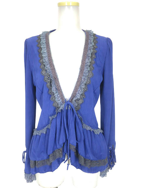 Ozz Croce レース付きボレロカーディガン