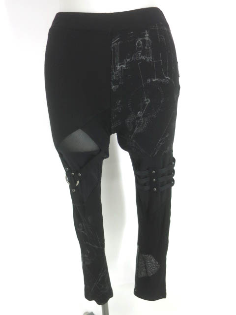 Ozz Croce メッシュ切替レギンスパンツ