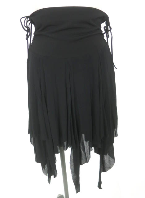 Ozz Croce メッシュチュールイレギュラーヘムスカート