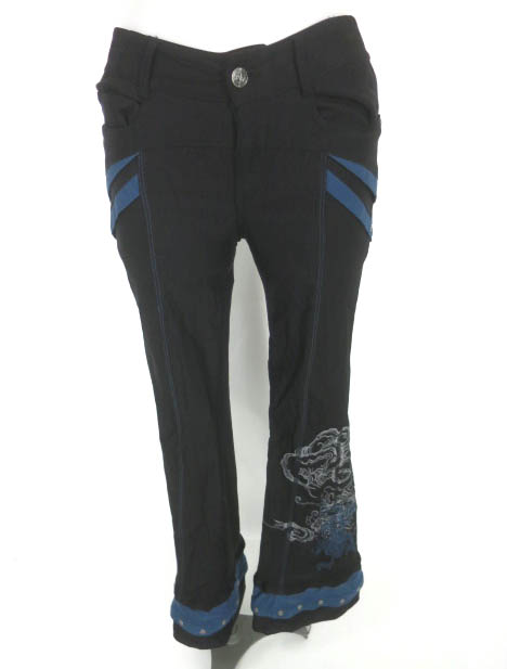 Ozz Croce 龍刺繍入りブーツカットパンツ