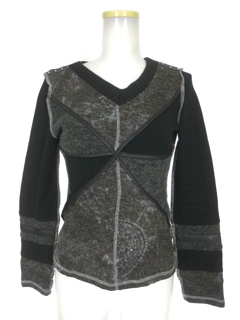 Ozz On hikozoh 切替ニットプルオーバー