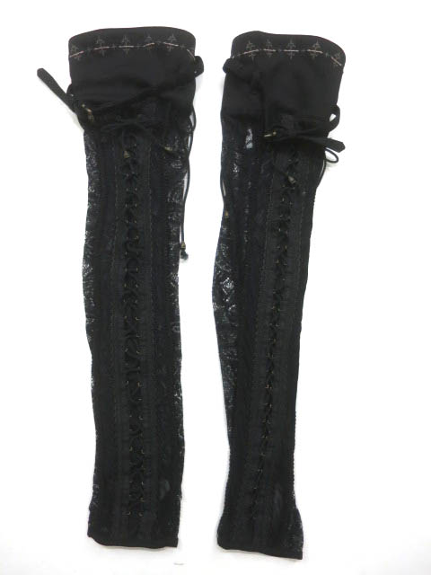 Ozz On 編み上げ付きレースレッグカバー