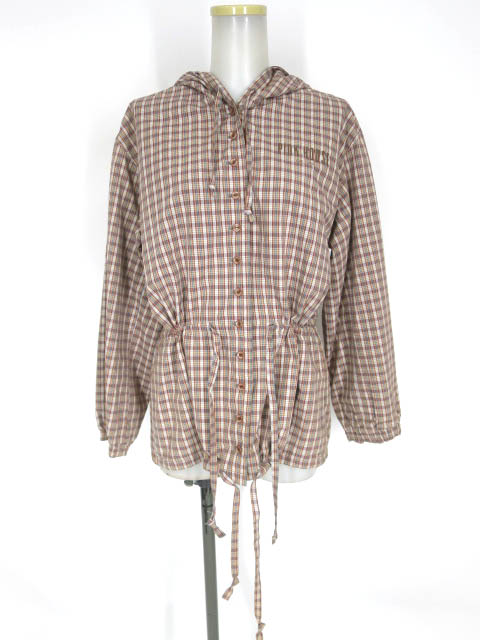 PINK HOUSE チェック柄 フード付きジャケット