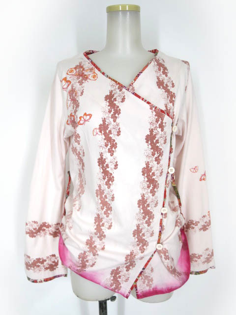 gouk 蝶＆花柄カーディガン