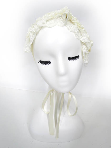 Metamorphose チュールレースヘッドドレス（パールチェーン）