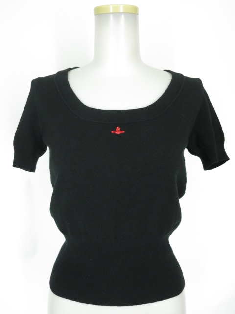Vivienne Westwood RED LABEL オーブ刺繍半袖ニットセーター