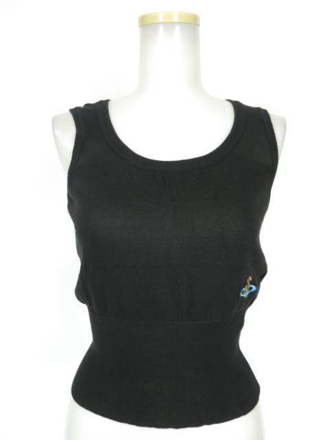 Vivienne Westwood RED LABEL オーブ刺繍ノースリーブニットセーター