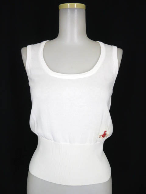 Vivienne Westwood RED LABEL オーブ刺繍ノースリーブニットセーター