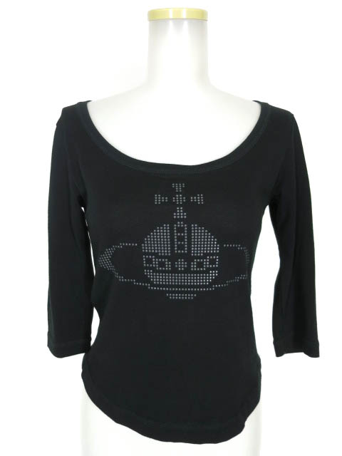 Vivienne Westwood RED LABEL ドットオーブプリント七分袖カットソー