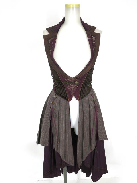 OZZ ONESTE ホルターネック2wayコルセットロングベスト