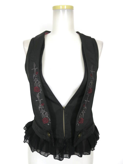 OZZ ONESTE ローズ刺繍ベスト