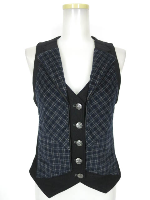 Ozz Croce チェック柄ベスト