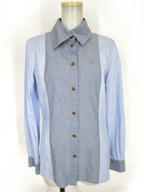 Vivienne Westwood RED LABEL ストライプ切替ブラウス