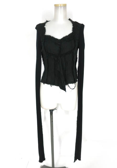 alice auaa ガーゼ切替ロング袖ブラウス