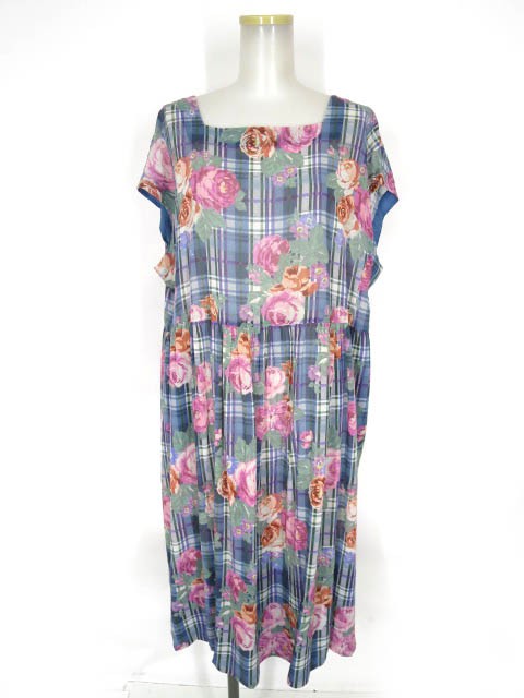 Jane Marple Dans Le Salon ローズマドラスのタブリエワンピース