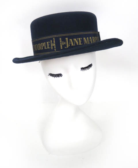 Jane Marple ウールロゴリボンハット