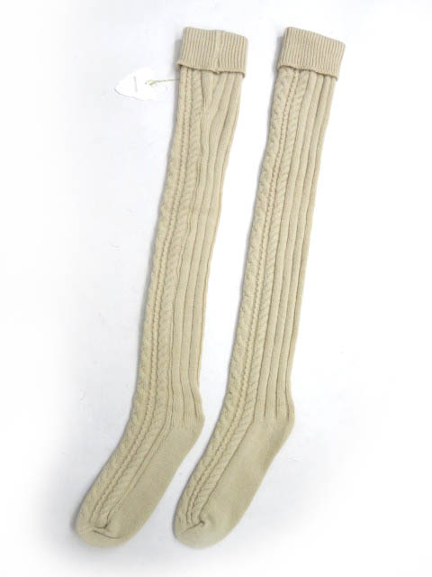 Jane Marple オーバーニーニットソックス